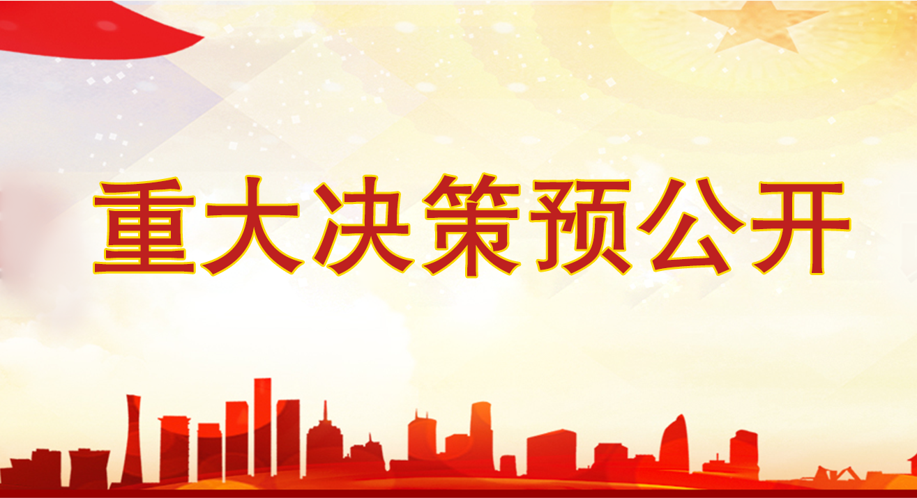 重大決策預公開